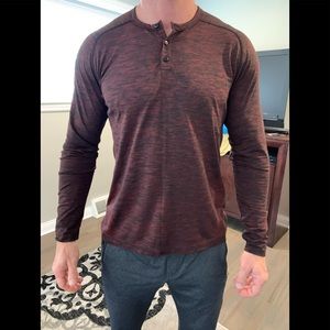 Lululemon XL Metal vent tech long sleeve Henley